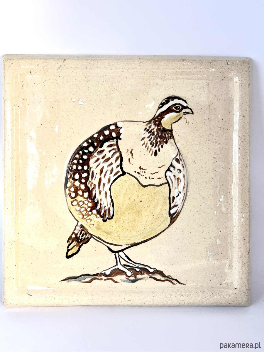 kafle i panele Ręcznie malowany kafel ceramiczny z przepiórką  6