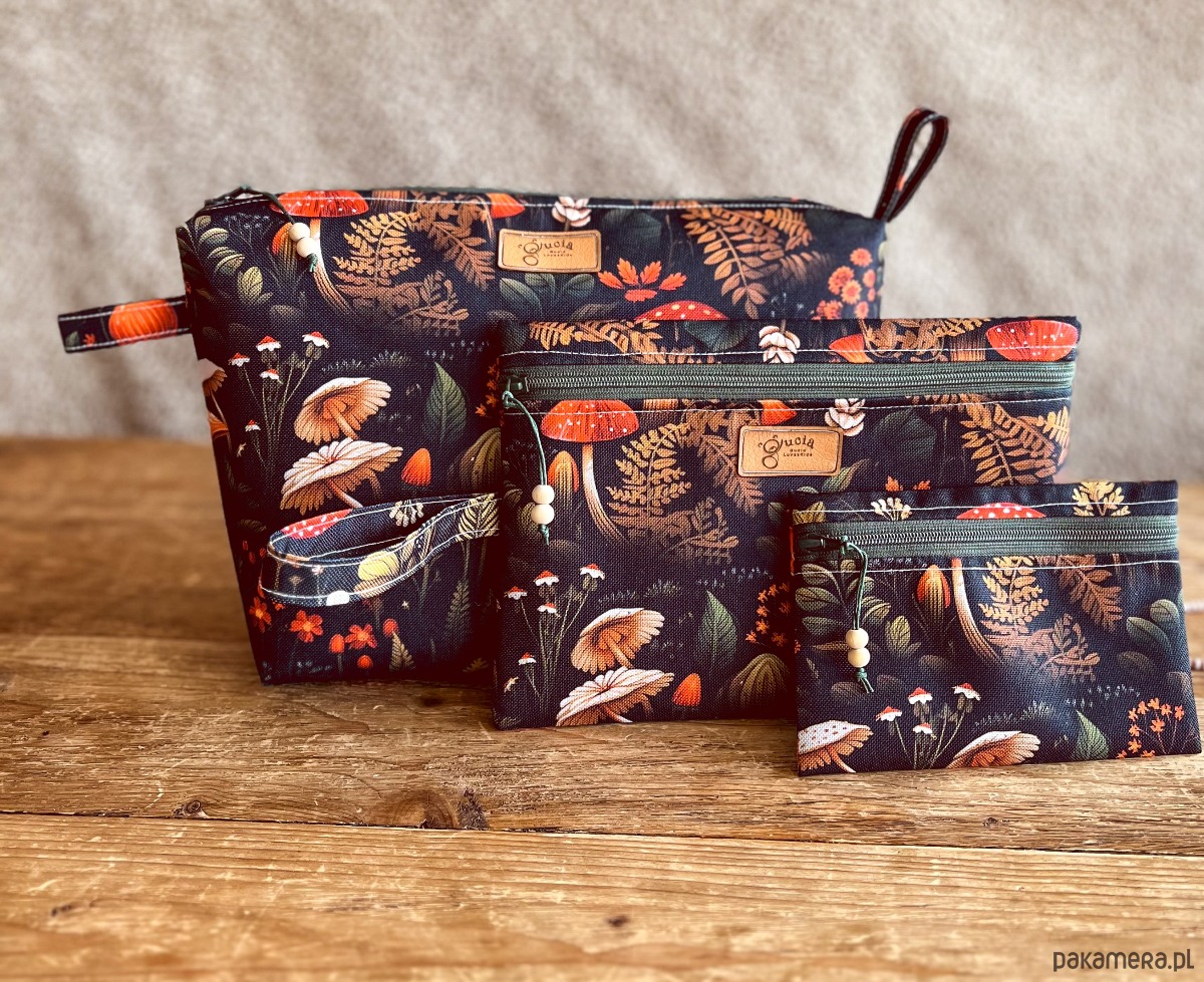 kosmetyczki Komplet 3 kosmetyczek - LEŚNA MAGIA 2