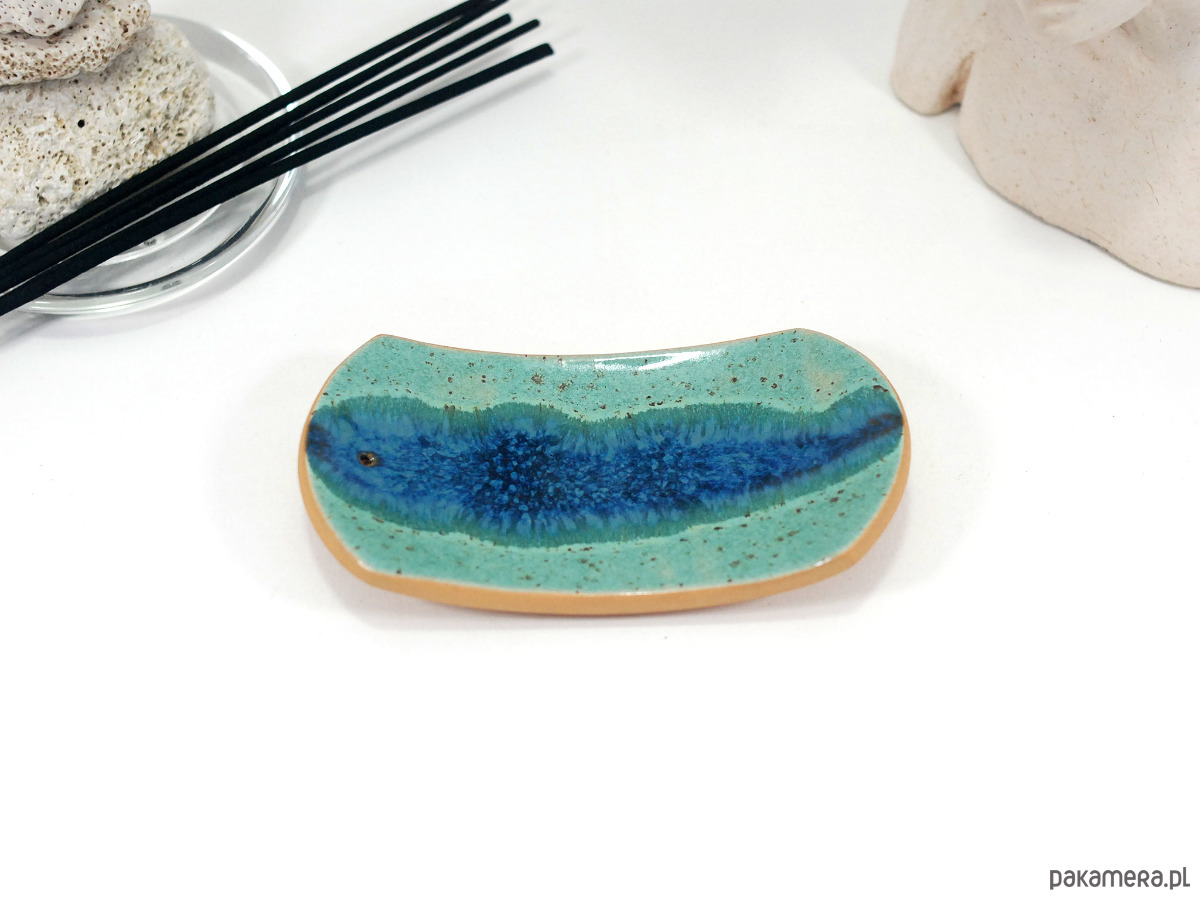 Podstawki pod kadzidełka Ceramiczna podstawka na kadzidełko - rzeka 4