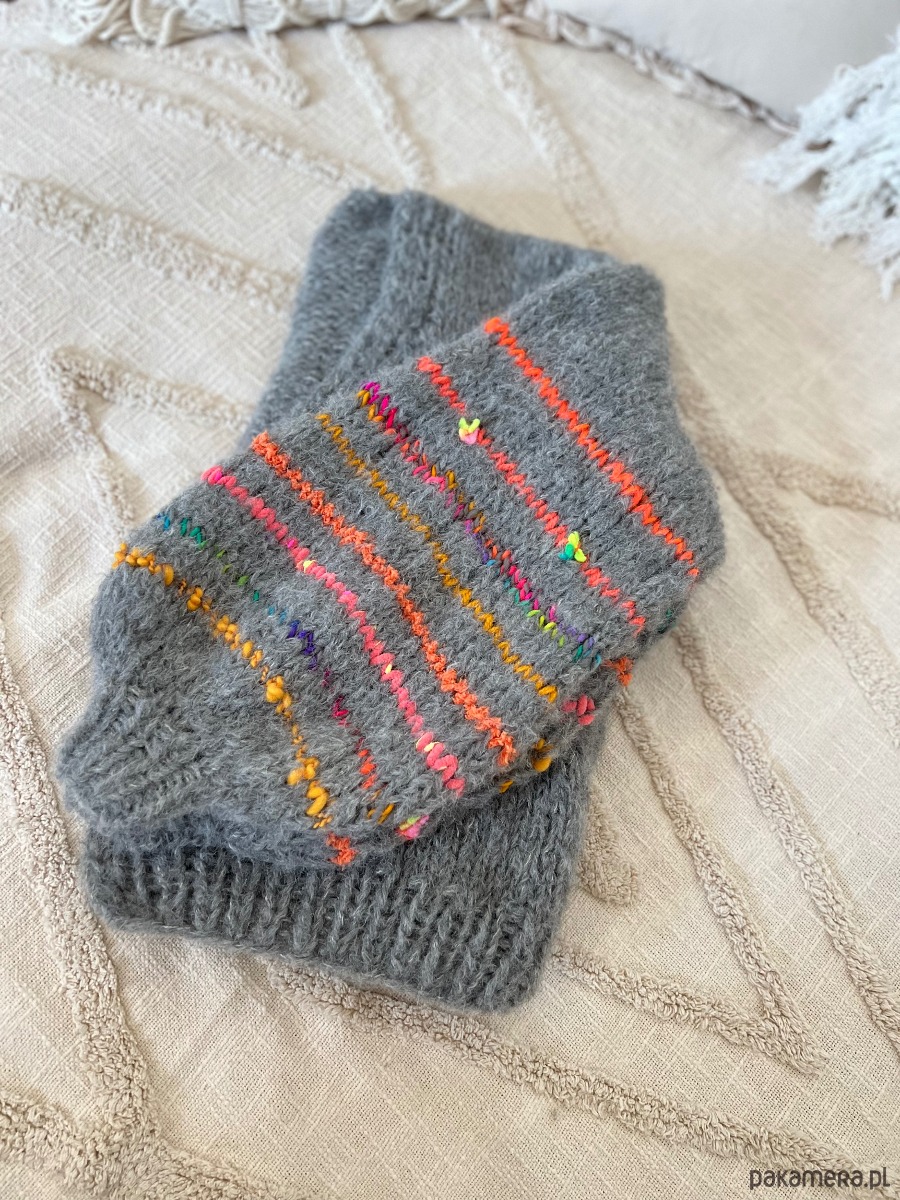 kardigany damskie Kardigan pomarańcze 5