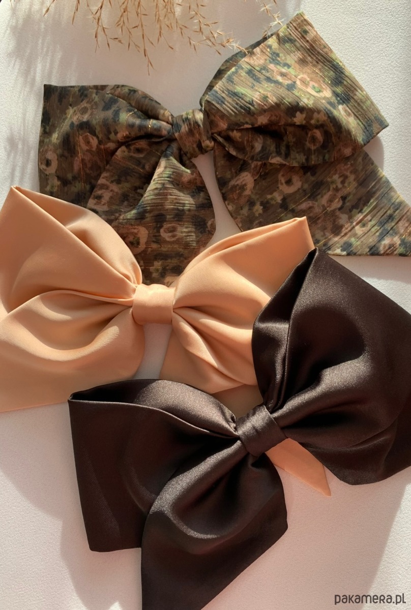 spinki i klamry do włosów Kokarda do włosów na spince francuskiej Florette w ciemnej zieleni 2