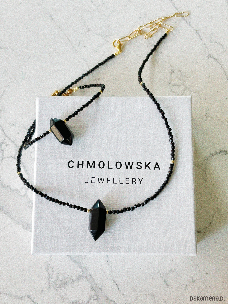komplet biżuterii Komplet naszyjnik i bransoletka z onyksu 4