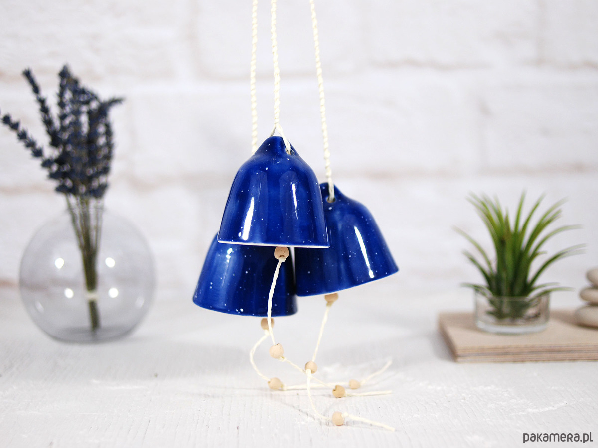 ozdoby choinkowe Ozdoby choinkowe ceramiczne dzwonki - niebo 1