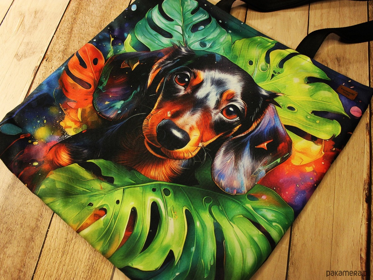 torby na ramię Torba jamnik krótkowłosy czarny 2