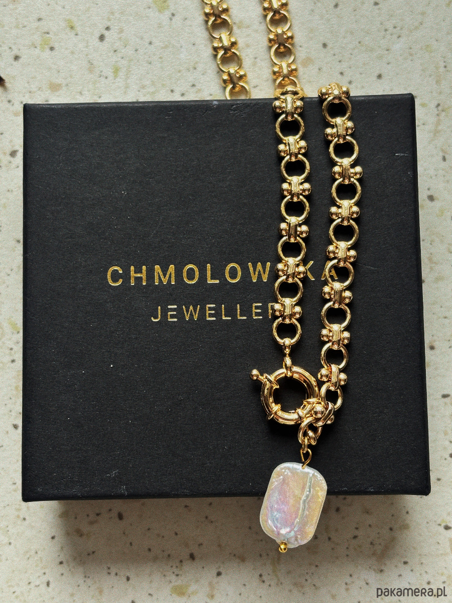 złote naszyjniki Naszyjnik z perłą 2