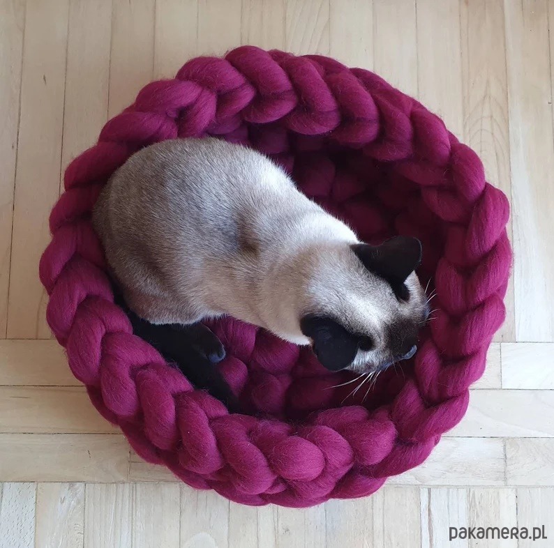 legowiska dla psów i kotów Legowisko dla kota, łóżko dla kota, meble dla kota, kocyk dla kota 1