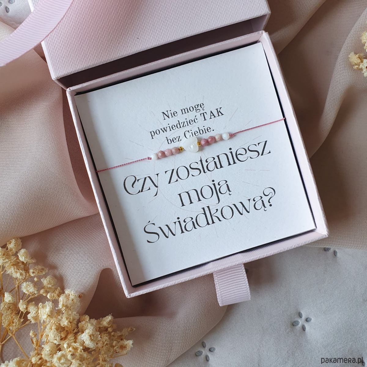 bransoletki na sznurku Bransoletka Czy zostaniesz moją Świadkową? 2