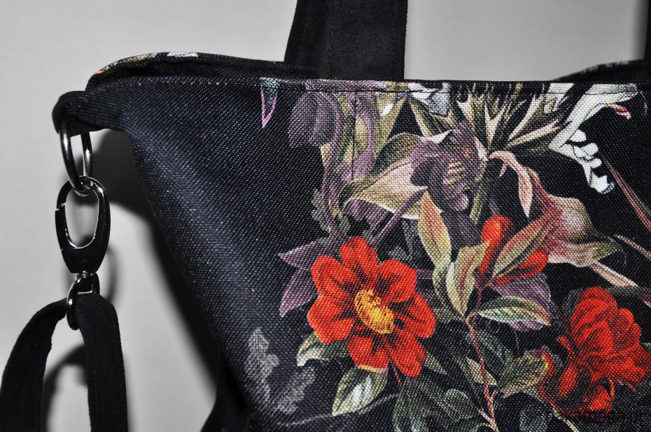 torby na ramię Torba na ramię XL - print mroczny ogród 3