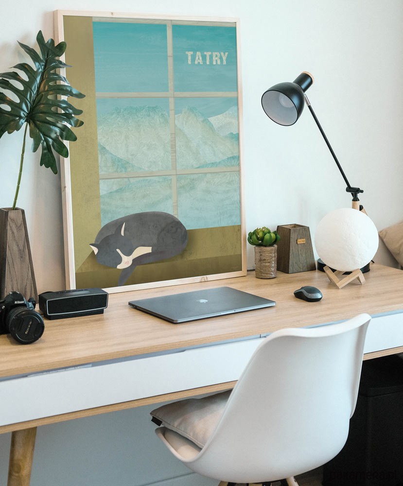 plakaty Tatry - zima w górach - plakat 50x70 cm 3