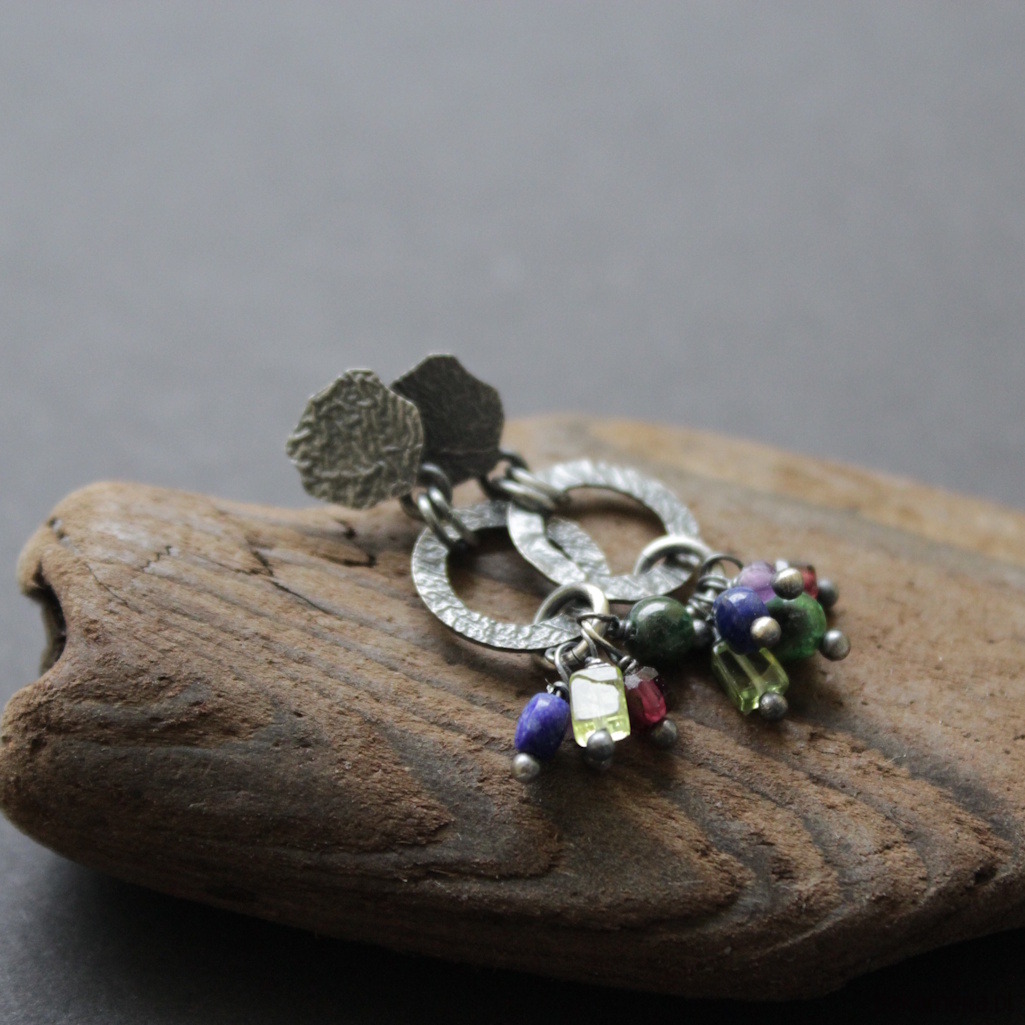 kolczyki z kamieniami Kolczyki Ale kolor 2