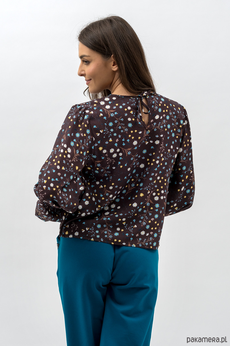 bluzki z długim rękawem damskie Bluzka ,,SILA " flowers 2