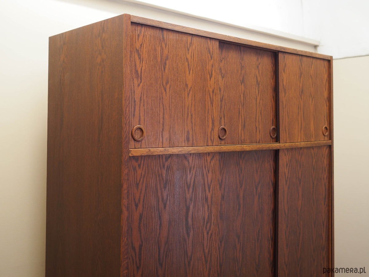szafki Szafa dębowa, duński design, lata 70, produkcja: Tage Mogensen 8