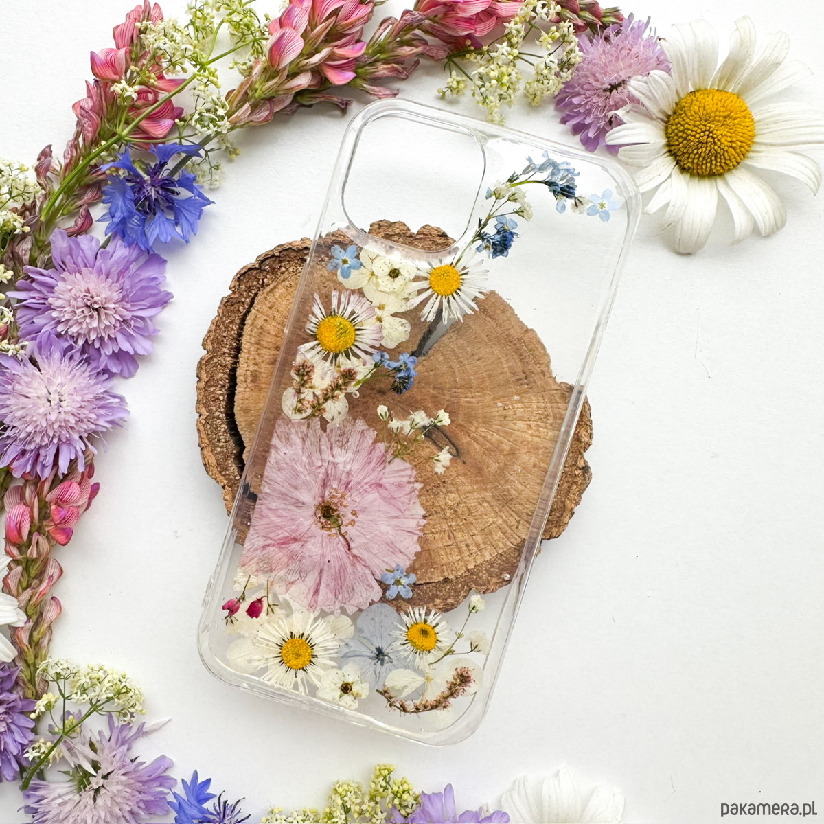 etui na telefon Etui na telefon- kwiatowy krajobraz 5