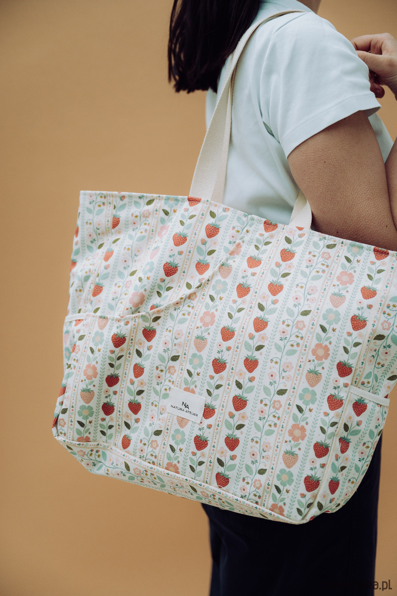 torby na ramię Torba Shoperka Vintage Strawberries 2