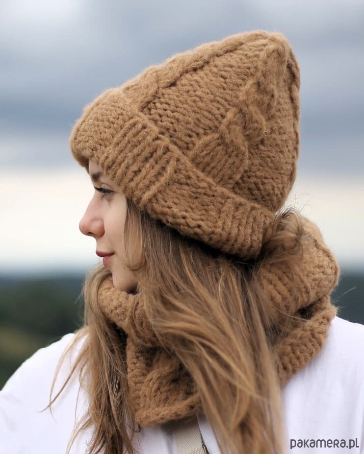 szale damskie Komin z alpaki LULLABY 2