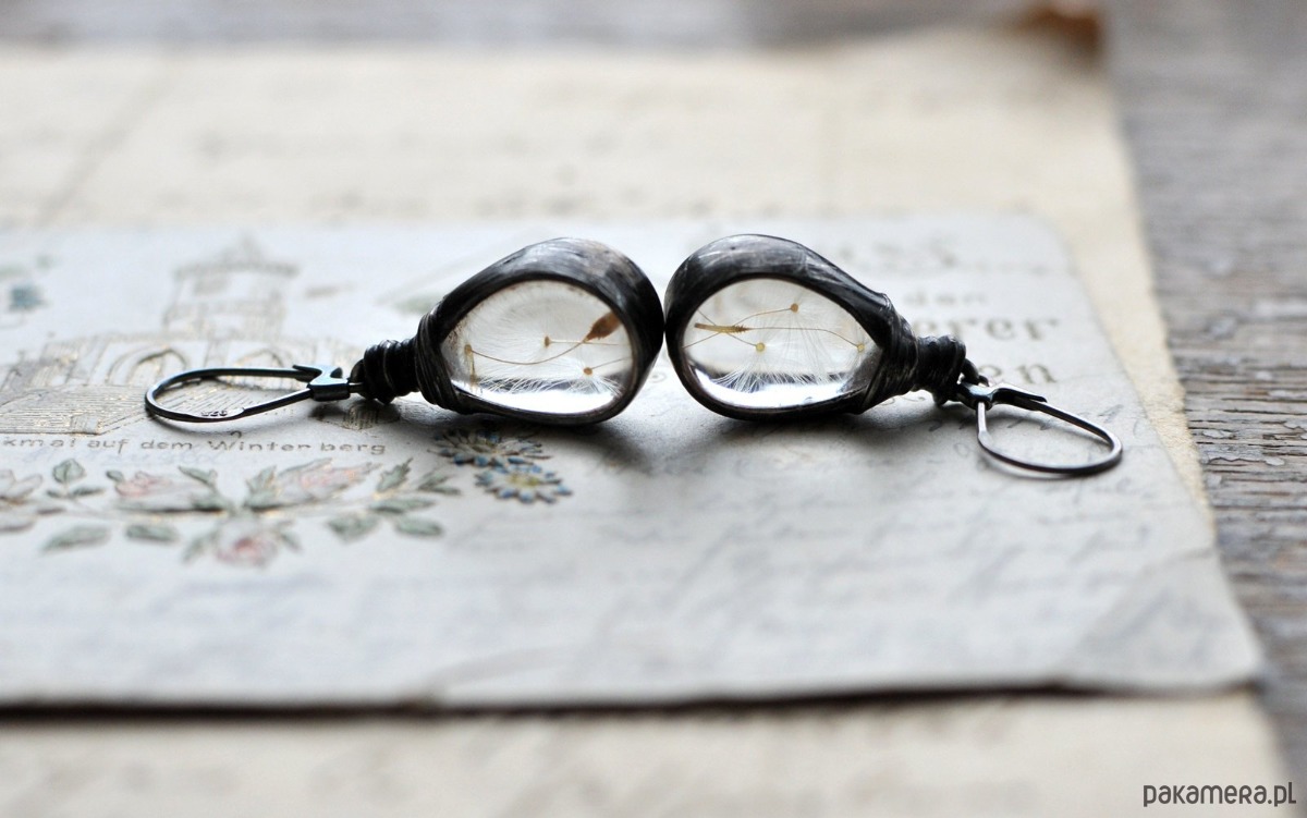 kolczyki - inne Kolczyki z dmuchawcem 3