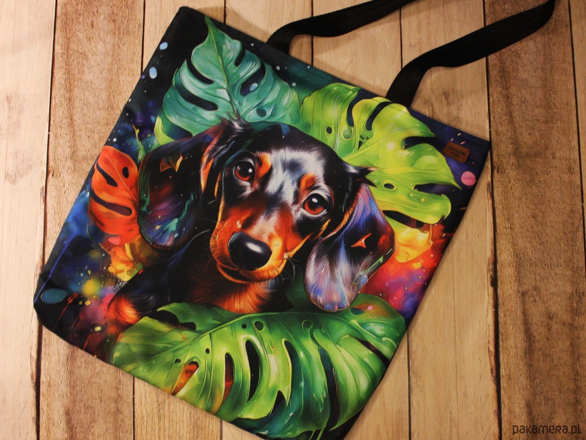 torby na ramię Torba jamnik krótkowłosy czarny 1