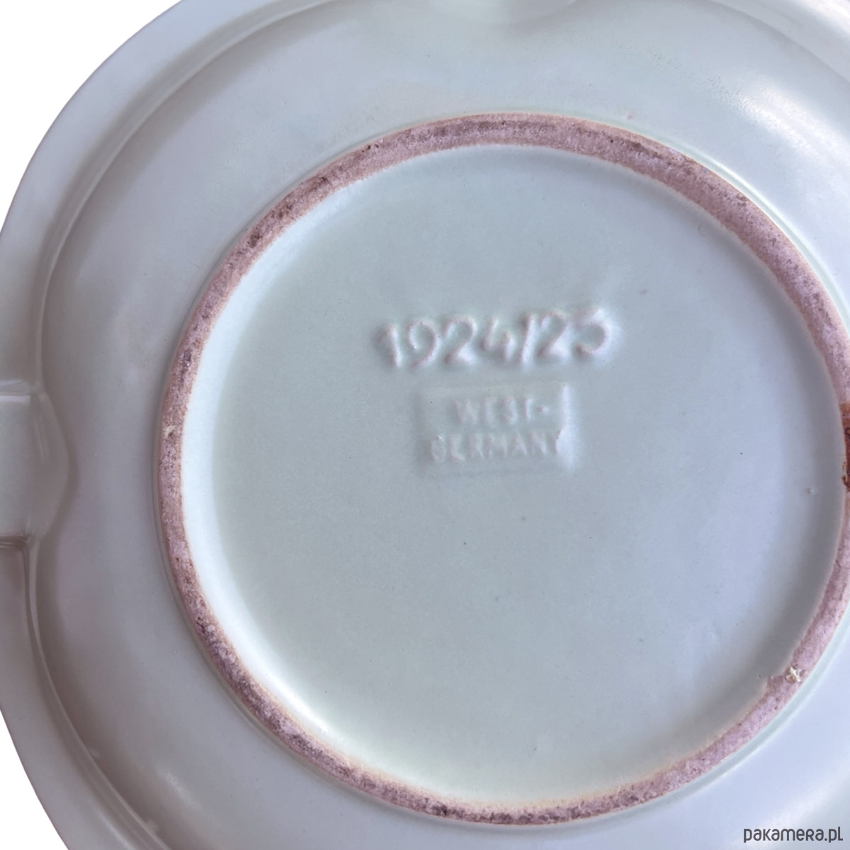 patery i talerze Talerz adwentowy świecznik ceramiczny, Jasba, Niemcy lata 60. 3