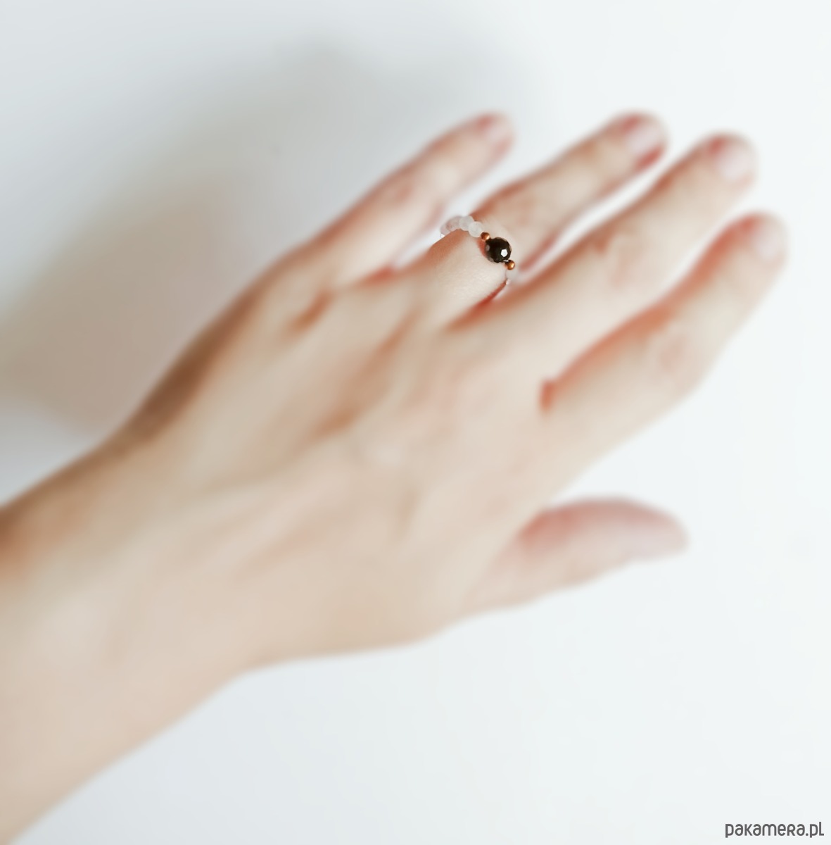 pierścionki elastyczne Pierścionek - turmalin, kryształ górski 1