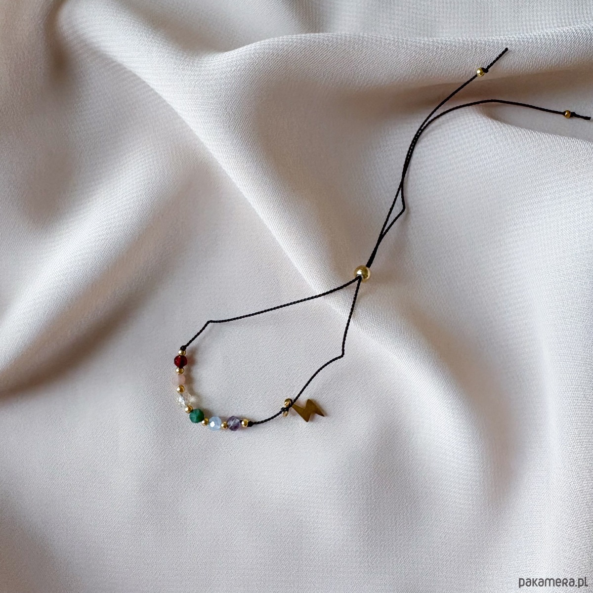 bransoletki na sznurku Kolorowa bransoletka PRIDE z kamieni naturalnych 4