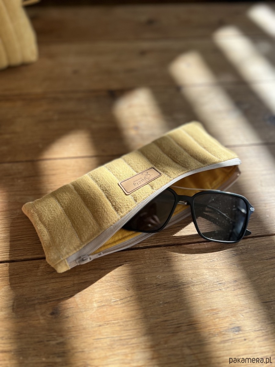 piórniki Piórnik lniany - musztarda 8