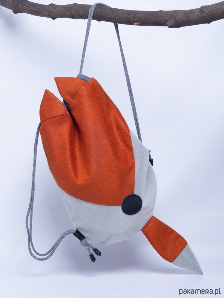 torebki, worki i plecaki dziecięce Plecak worek z uszami Lisek dla dziecka 3