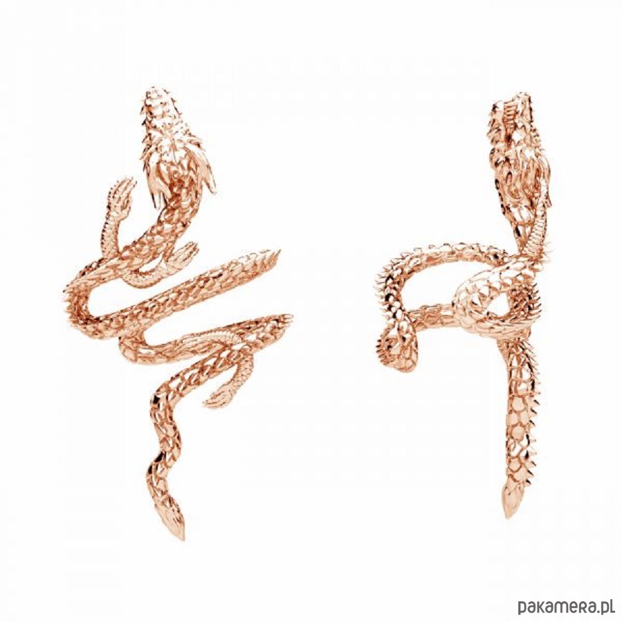 nausznice Nausznica SMOK -srebro 925, złoto 24K ,różowe złoto 18K 1