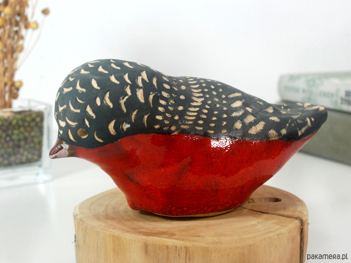 figurki i rzeźby Ceramiczna ptak - dekoracja stojąca 6