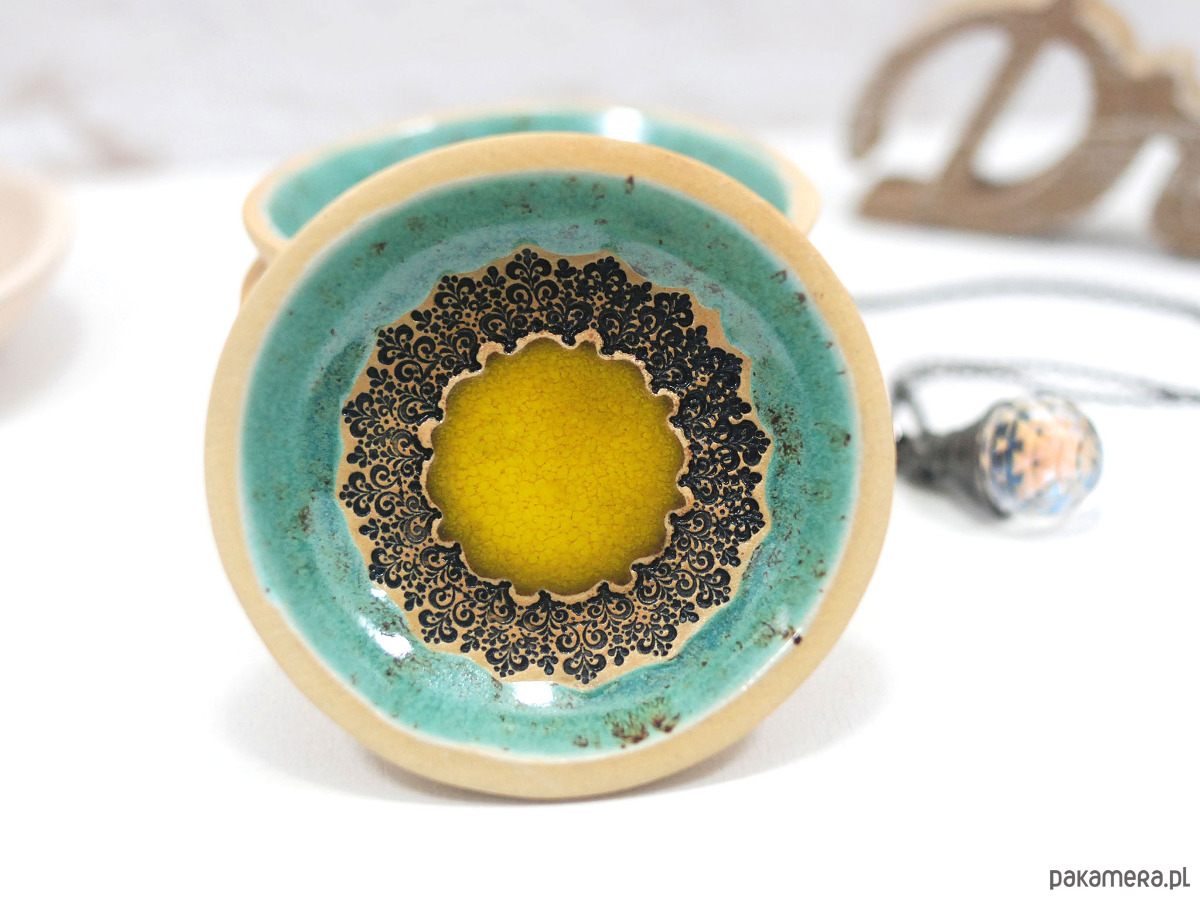 Podstawki pod kadzidełka Ceramiczna podstawka na kadzidło, świeczkę, biżuterię 7