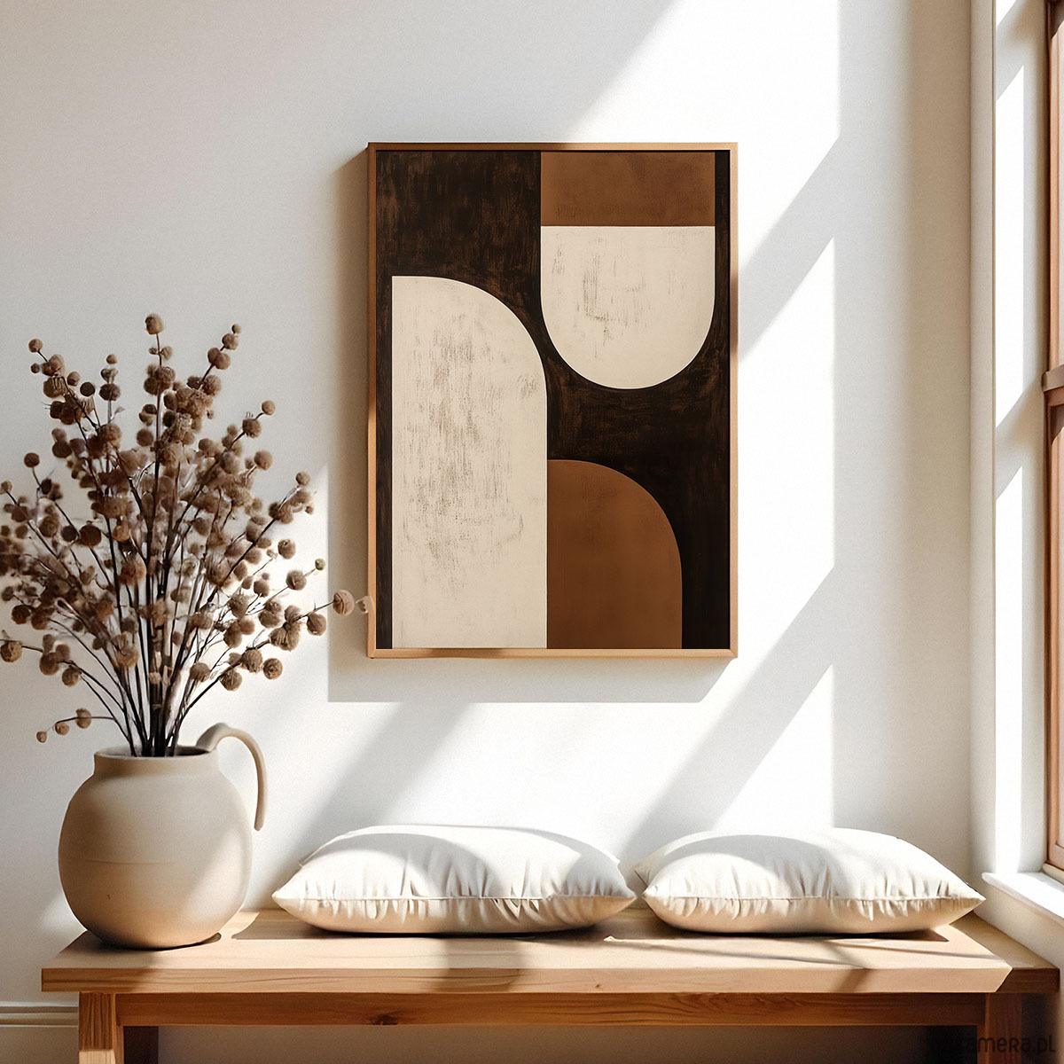 plakaty Brązowa abstrakcja v1 - plakat/ilustracja 1