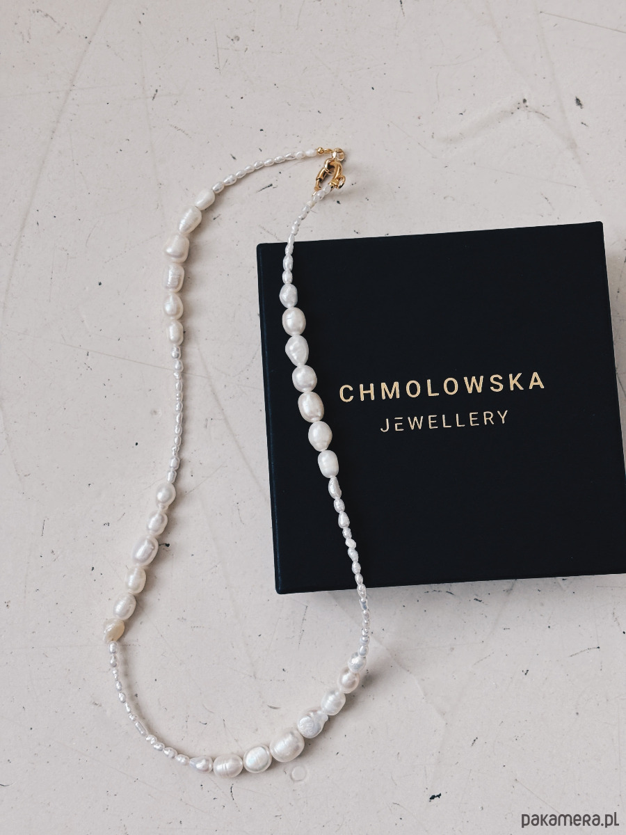 złote naszyjniki Naszyjnik z pereł naturalnych 5