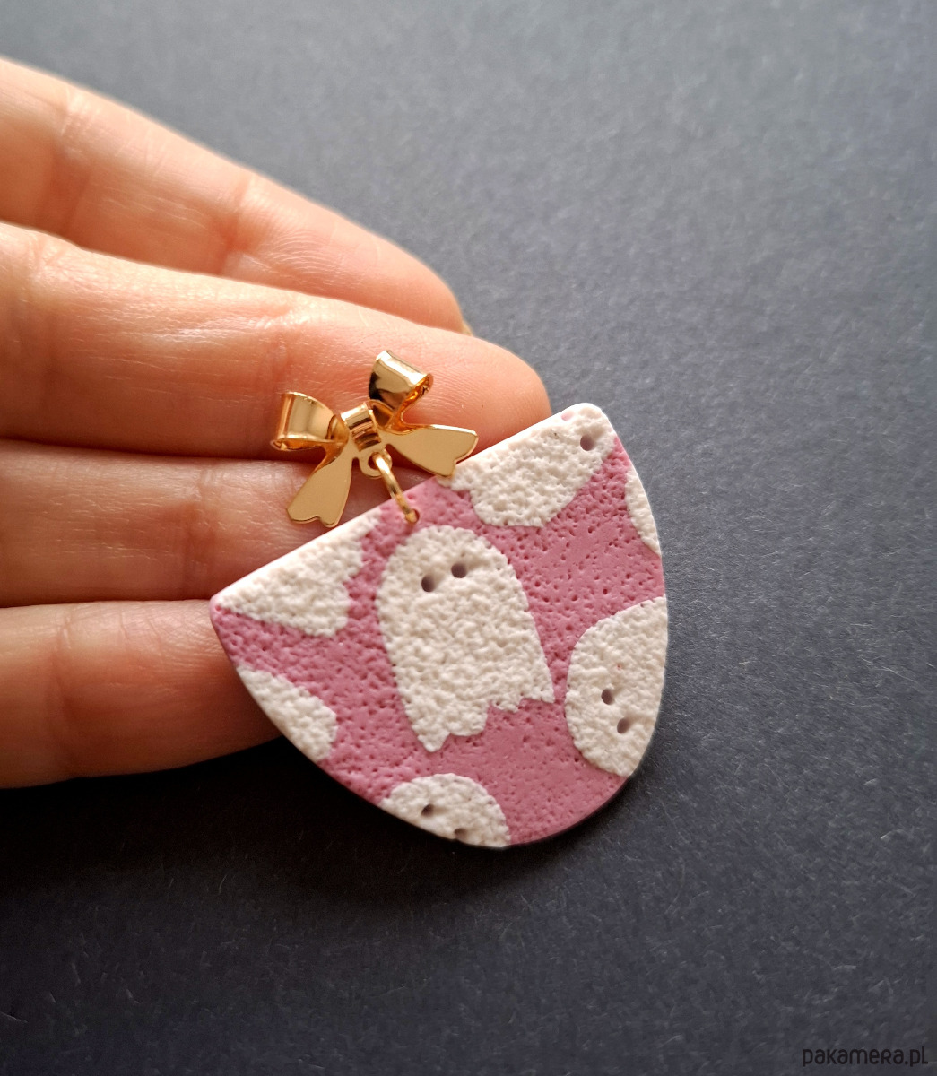 kolczyki z masy plastycznej Kolczyki sweet boo no2 2