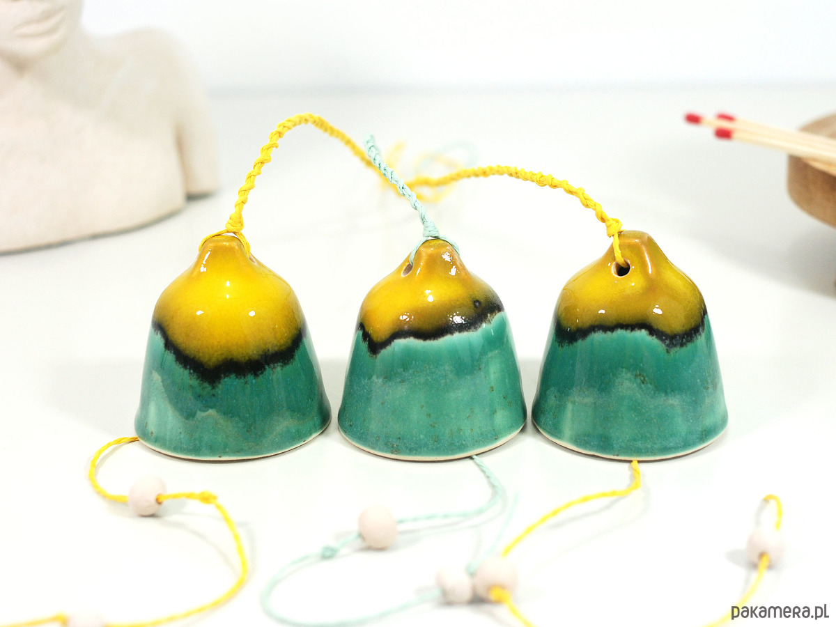 dekoracje świąteczne Ceramiczne dzwonki choinkowe - laguna 2