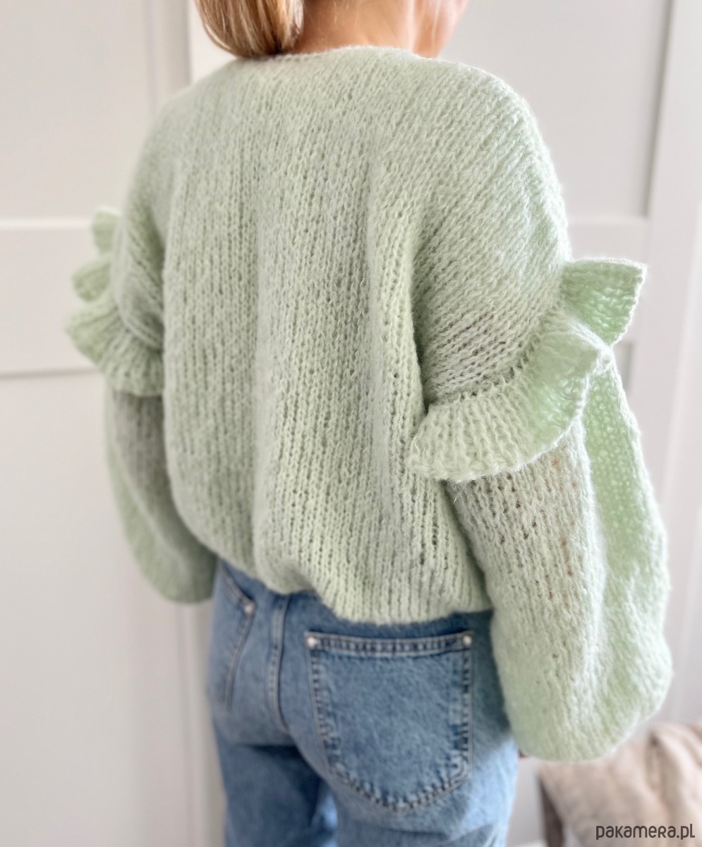 kardigany damskie Kardigan mięta 2