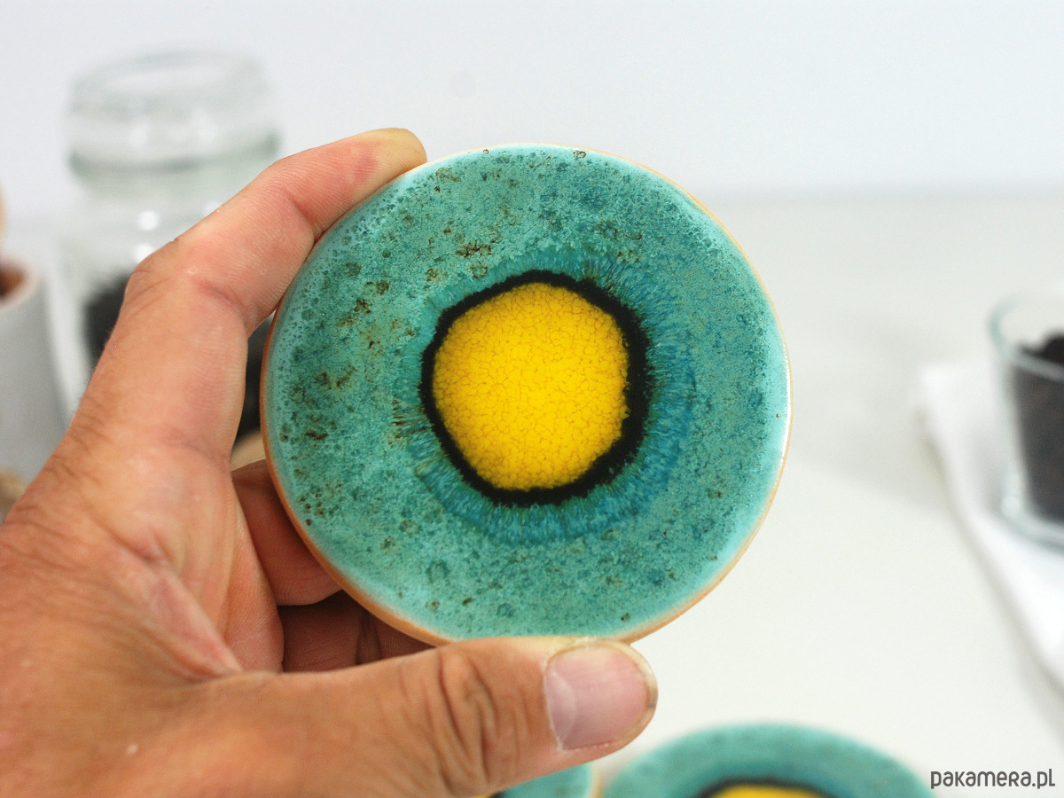 podkładki do kuchni Ceramiczne podkładki na stół - pawie oko 3