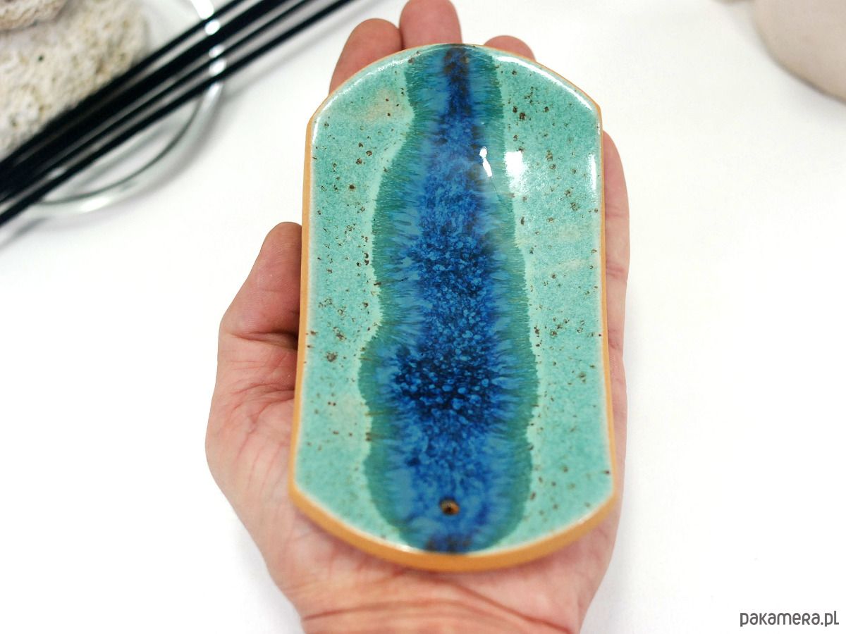 Podstawki pod kadzidełka Ceramiczna podstawka na kadzidełko - rzeka 1