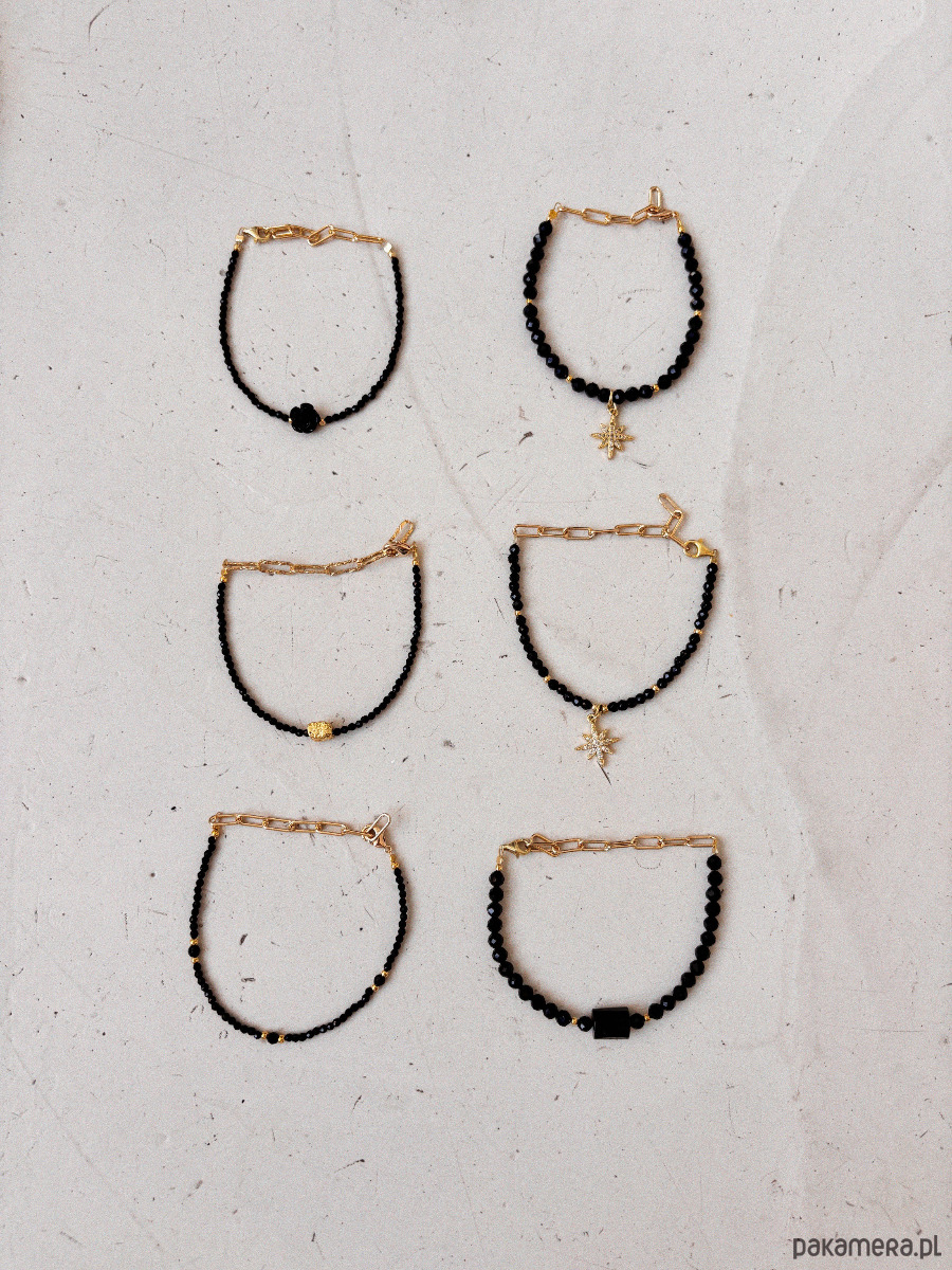 komplet biżuterii Komplet Naszyjnik  i bransoletka onyks 6