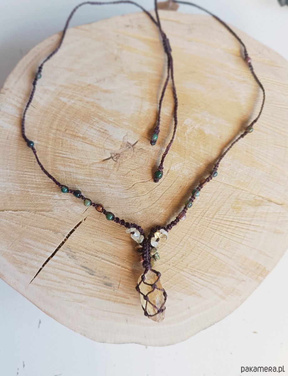 naszyjniki - inne Naszyjnik z cytrynem 1