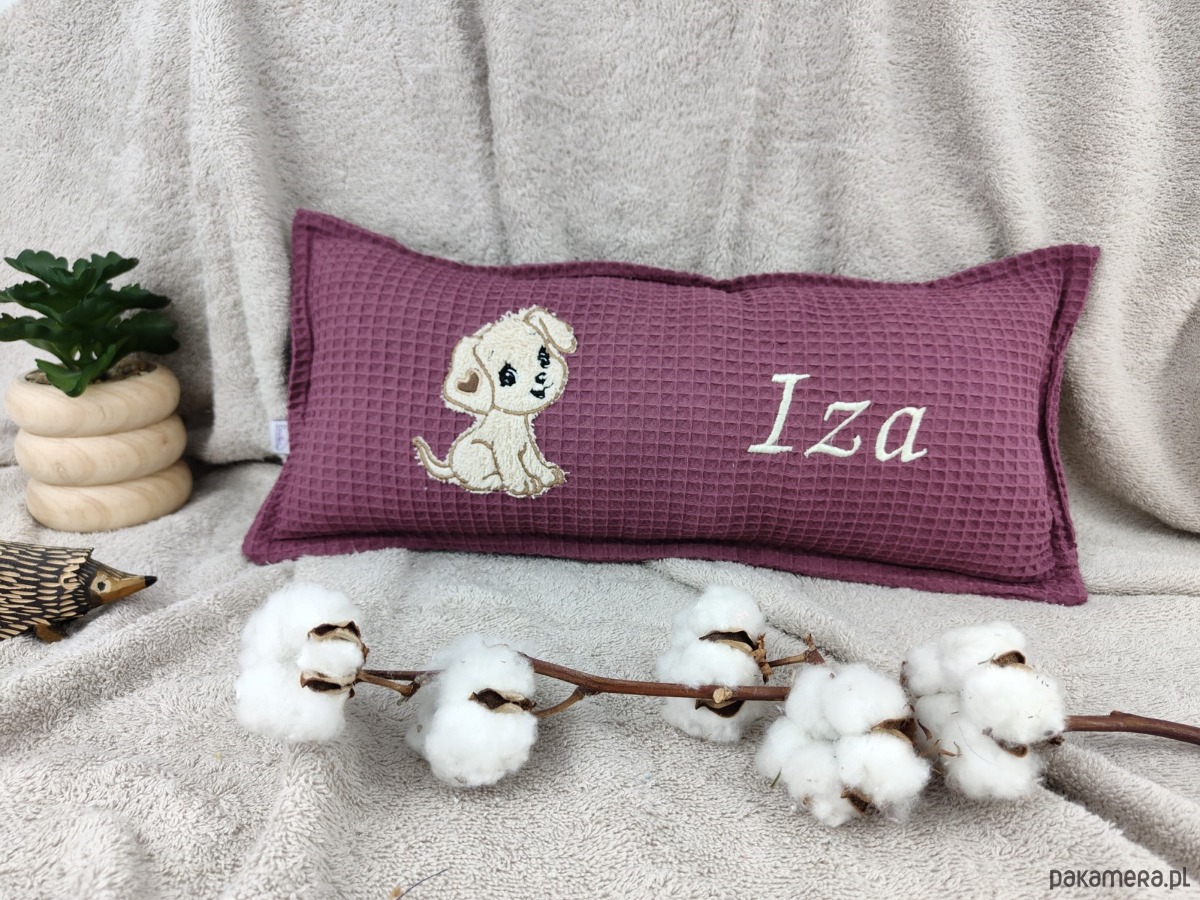 poduszki do pokoju dziecka Personalizowany prezent dla dziecka - imienna poduszka z pieskiem 3