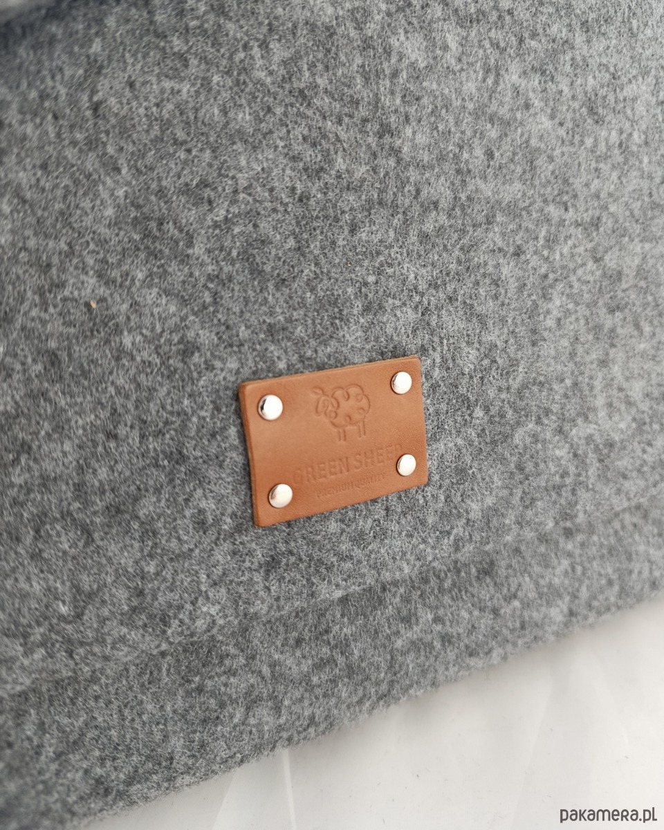 torby na ramię Duża Torba Na Laptopa 15'6" - teczka szara 5