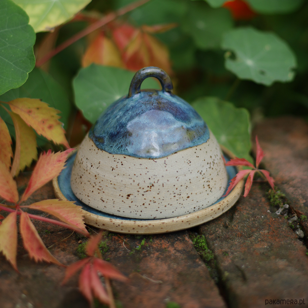 kuchnia - różne Maselniczka niebieskości 7