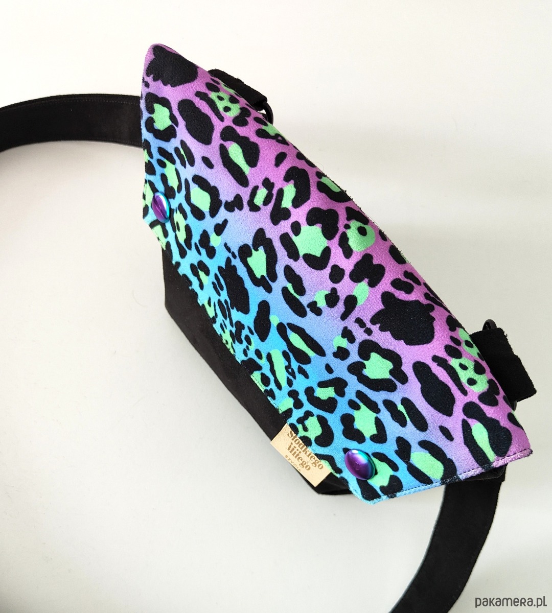 torby na ramię Mini Torebka L E A Neon Leopard Print - mała torebka welur/nubuk 2