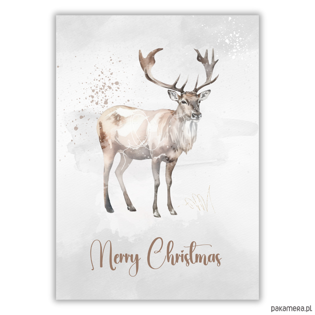 plakaty Plakat Winter deer 1