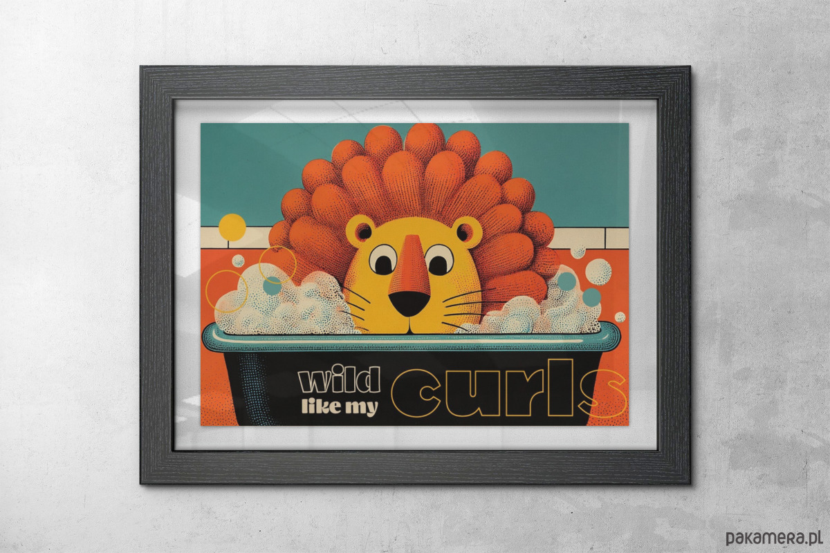 plakaty Plakat wild like my curls 1