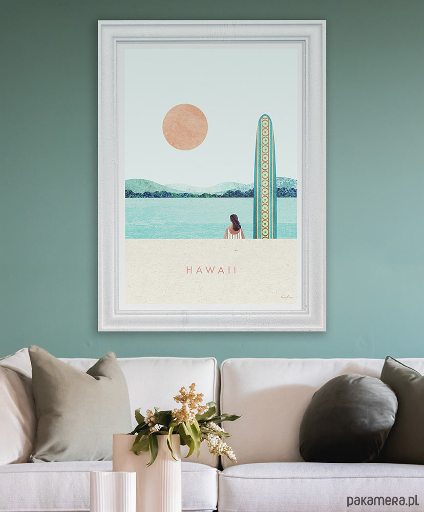 plakaty Hawaje - surfing - plakat fine art 1