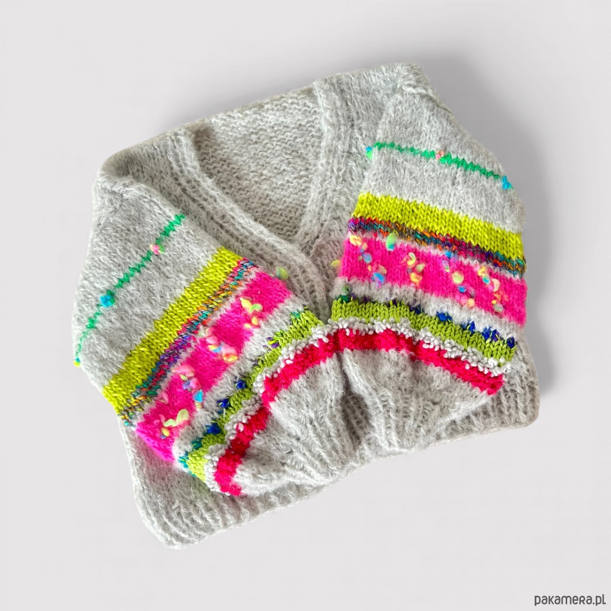 kardigany damskie Kardigan neony 1