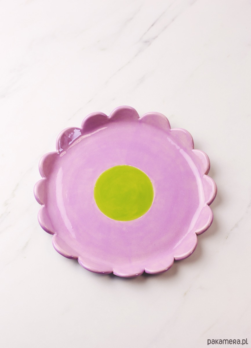 patery i talerze Ceramiczny talerz kwiatek 5