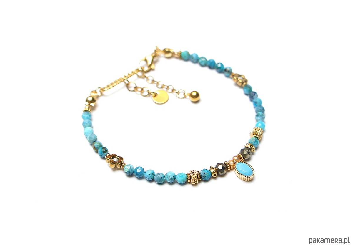 bransoletki z kamieni naturalnych Opal niebieski  /29.10.25/ bransoletka -  Szlachetna kolekcja 1