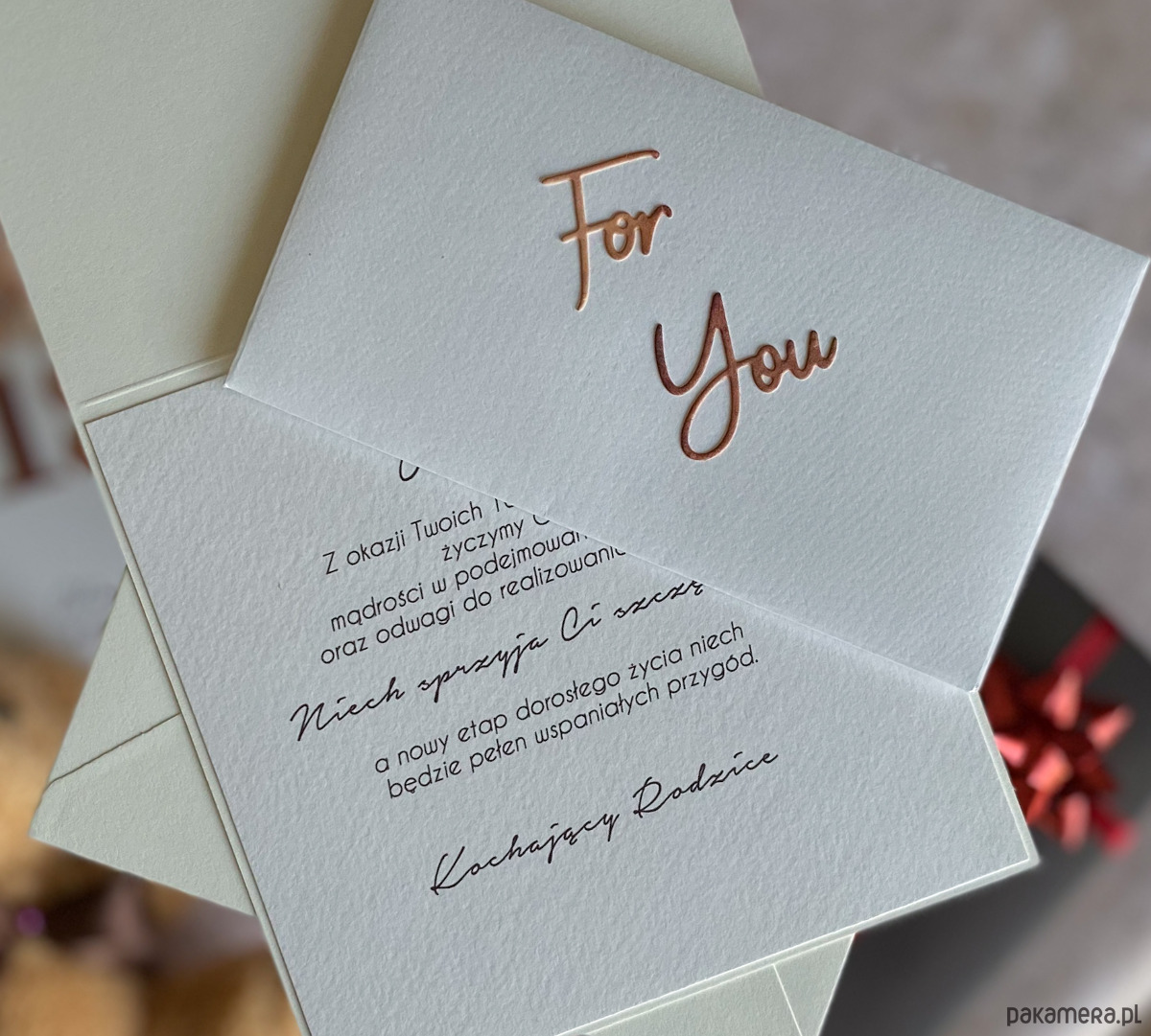 kartki scrapbooking Kartka urodzinowa z kopertą prezentową, BH 20 1