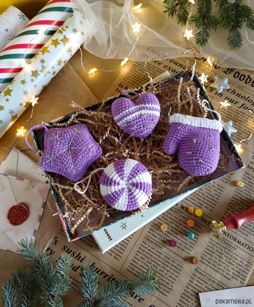 dekoracje świąteczne Zestaw ozdob na choinkę, Ozdoby świąteczne, Zawieszki choinkowe 7